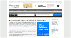 Desktop Screenshot of annuaire-pour-credit.com