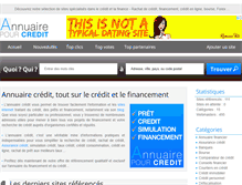 Tablet Screenshot of annuaire-pour-credit.com
